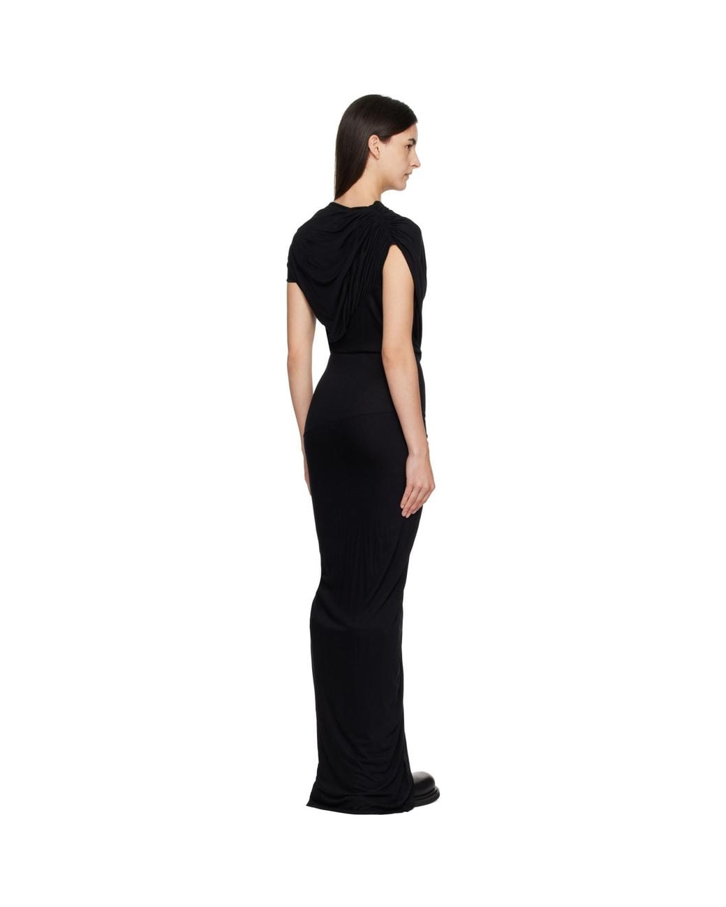 Rick Owens Black Tower Ares Maxi Dress