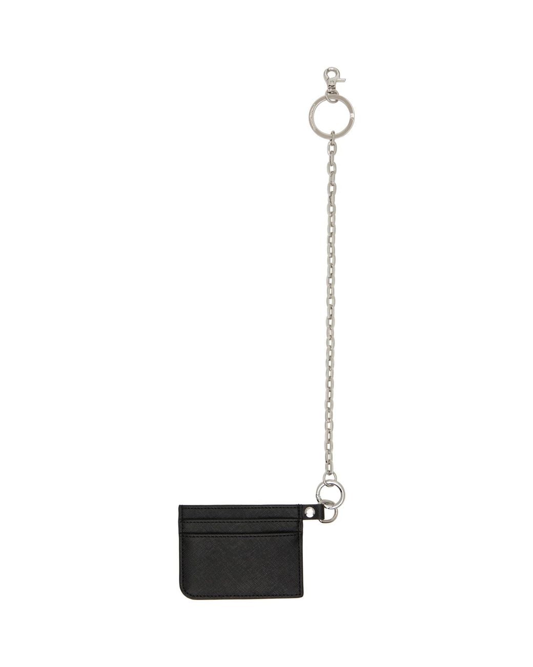 Vivienne Westwood White Flat Chain Card Holder for men