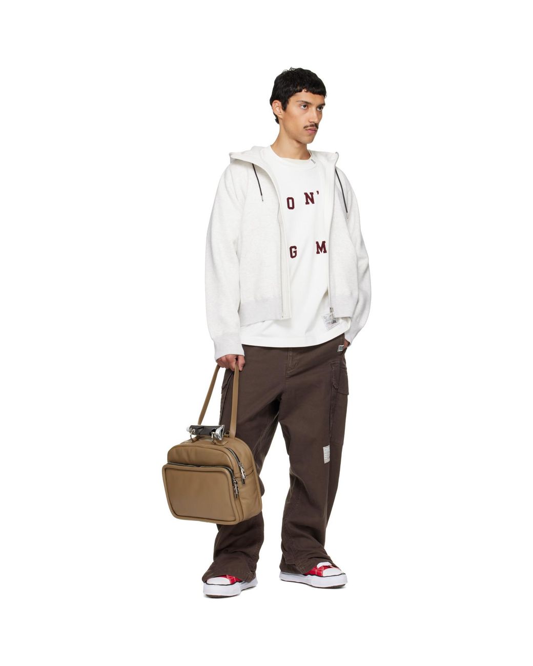 Maison Mihara Yasuhiro Red 'Peterson' Og Sole Canvas Low-Top Sneakers for men
