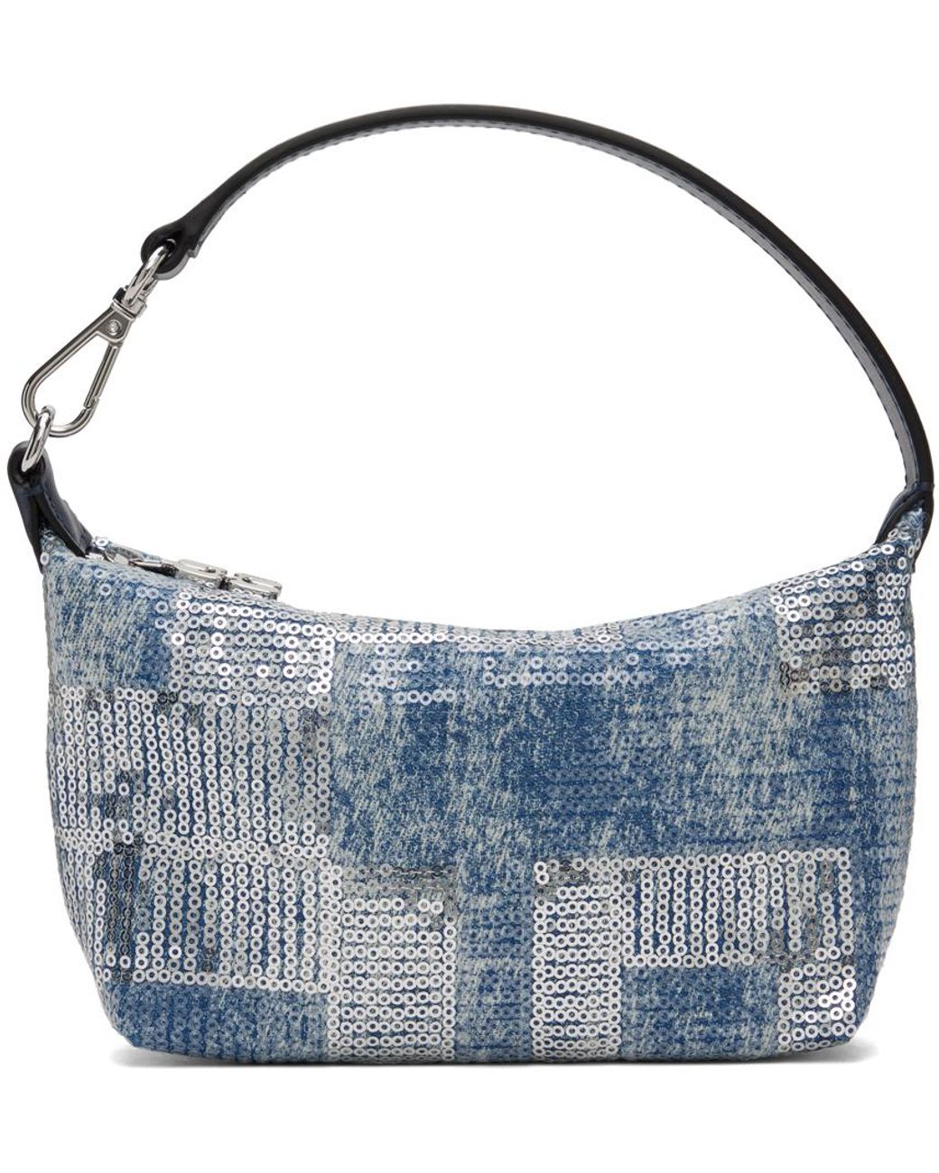 Ganni Sequin Small Butterfly Pouch in Blue | Lyst