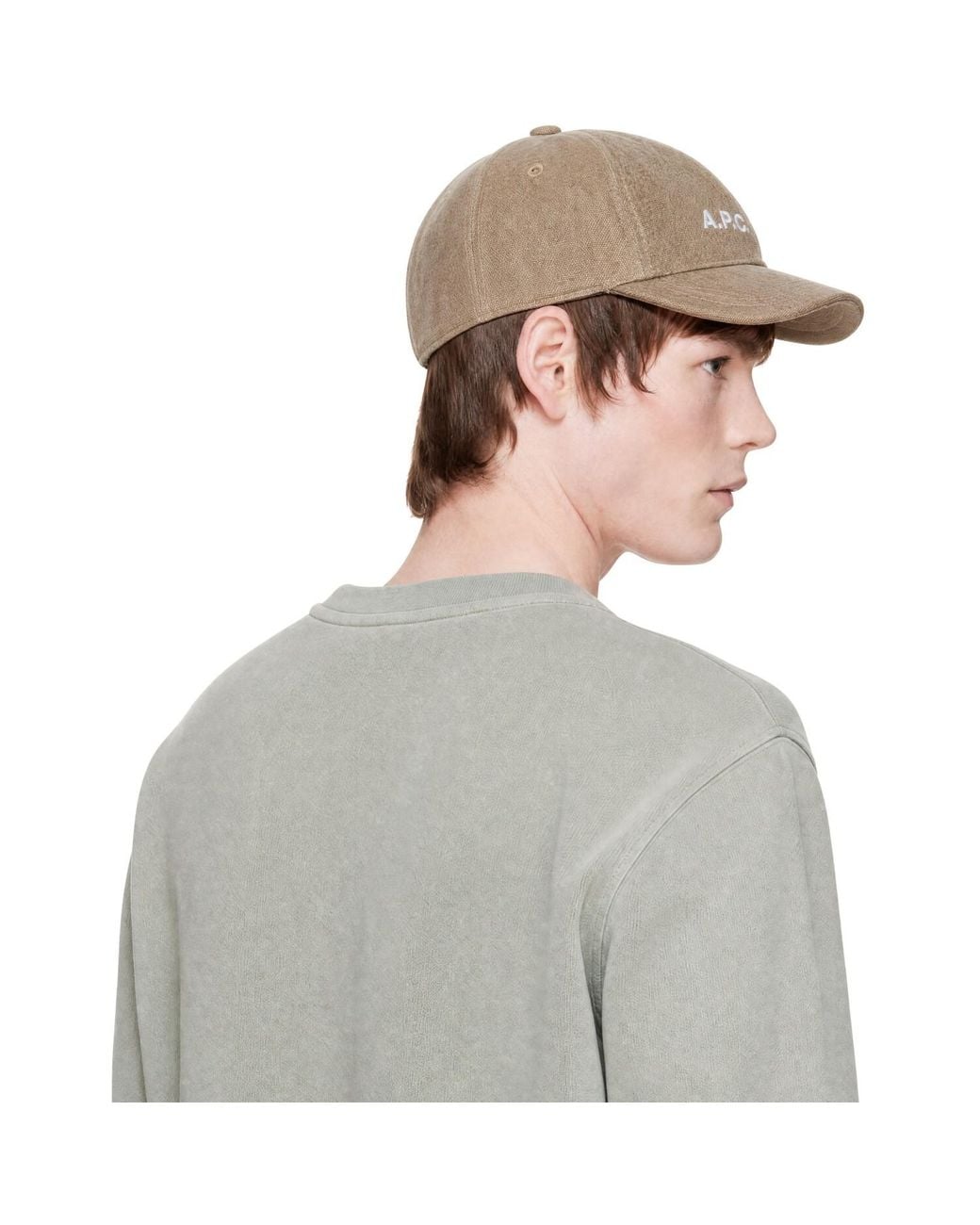 A.P.C. Green Charlie Baseball Cap for men