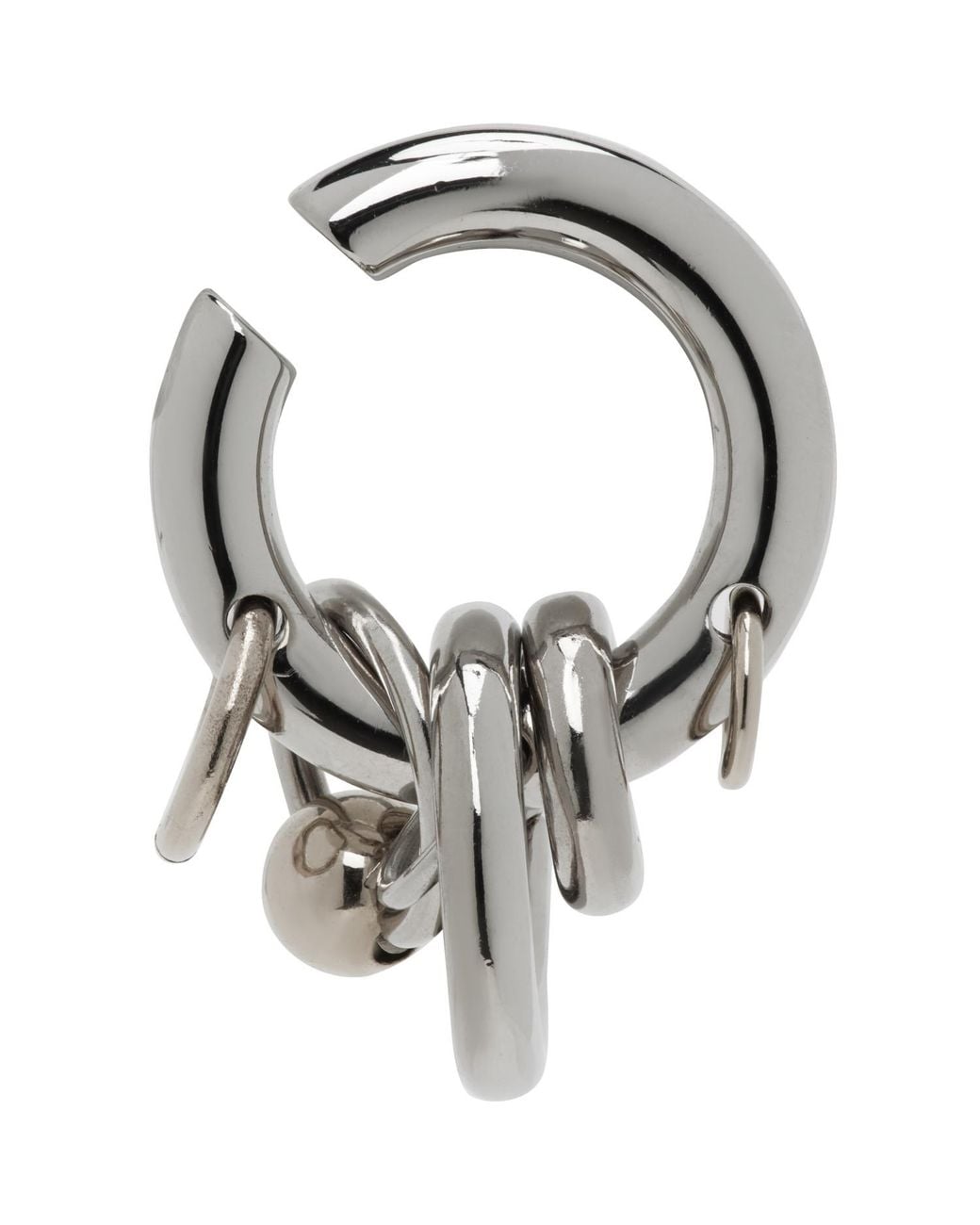 Justine Clenquet Gray Isla Ear Cuff for men