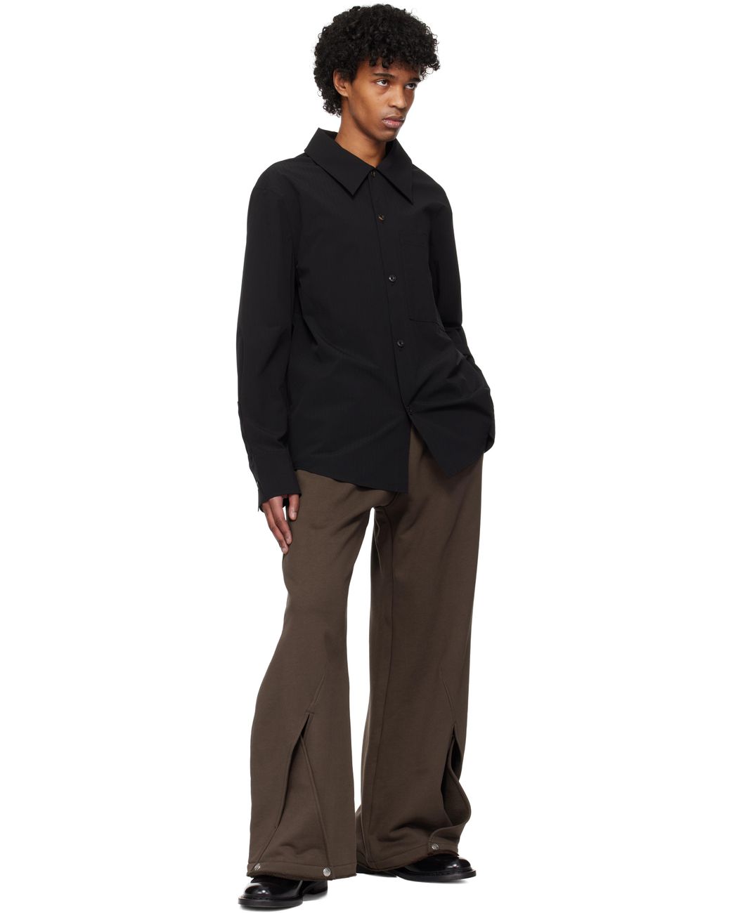 メンズ NULLUS ブラック ボンディング アーム シャツ ブラック | Lyst