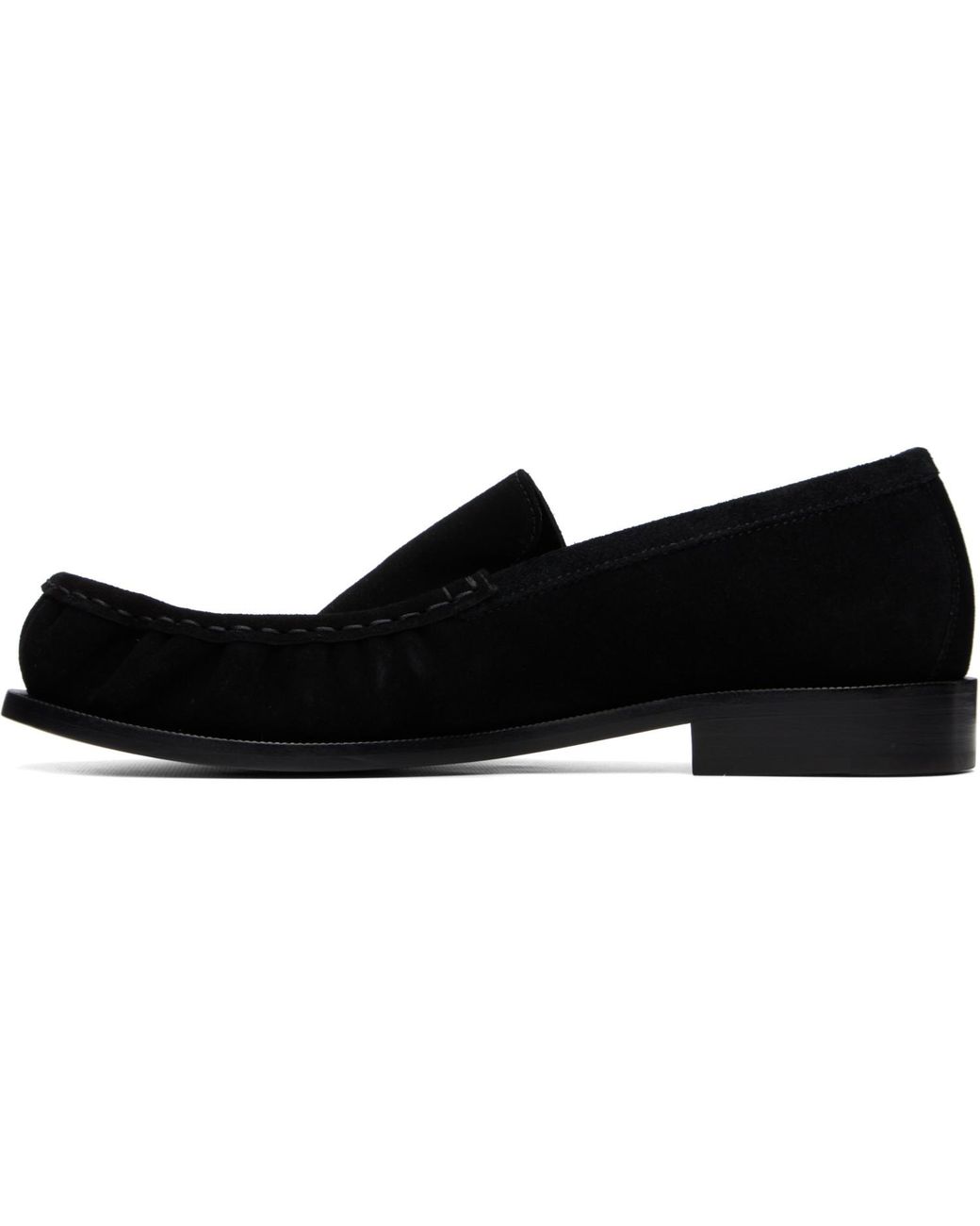 Dries Van Noten Black Suede Loafers for men