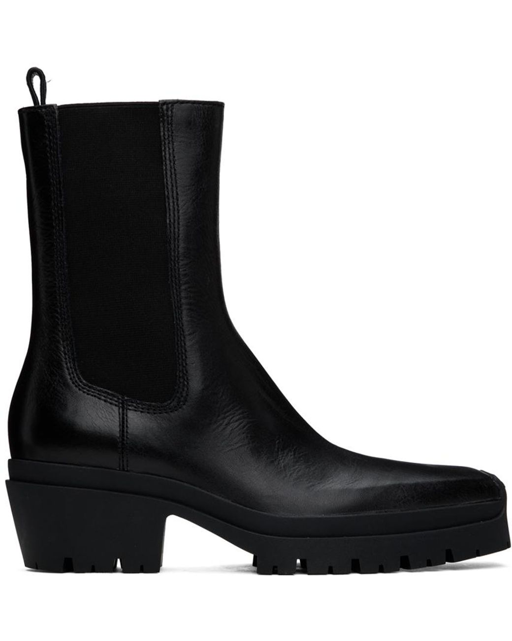 Alexander Wang ☆ブラック レザー Terrain Moto ブーツ alexander-wang-001-Black-
