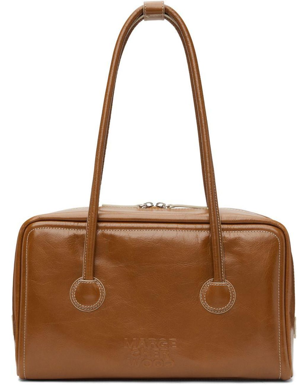 ★MARGE SHERWOOD★ LOG BAG apricot crinkle 8809838644835 Designer fashion, Seoul-fully created | W Concept