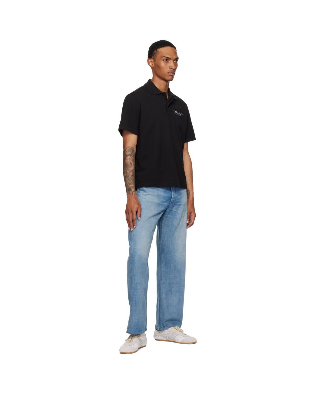 Moncler Black Archivio Creativo Polo for men