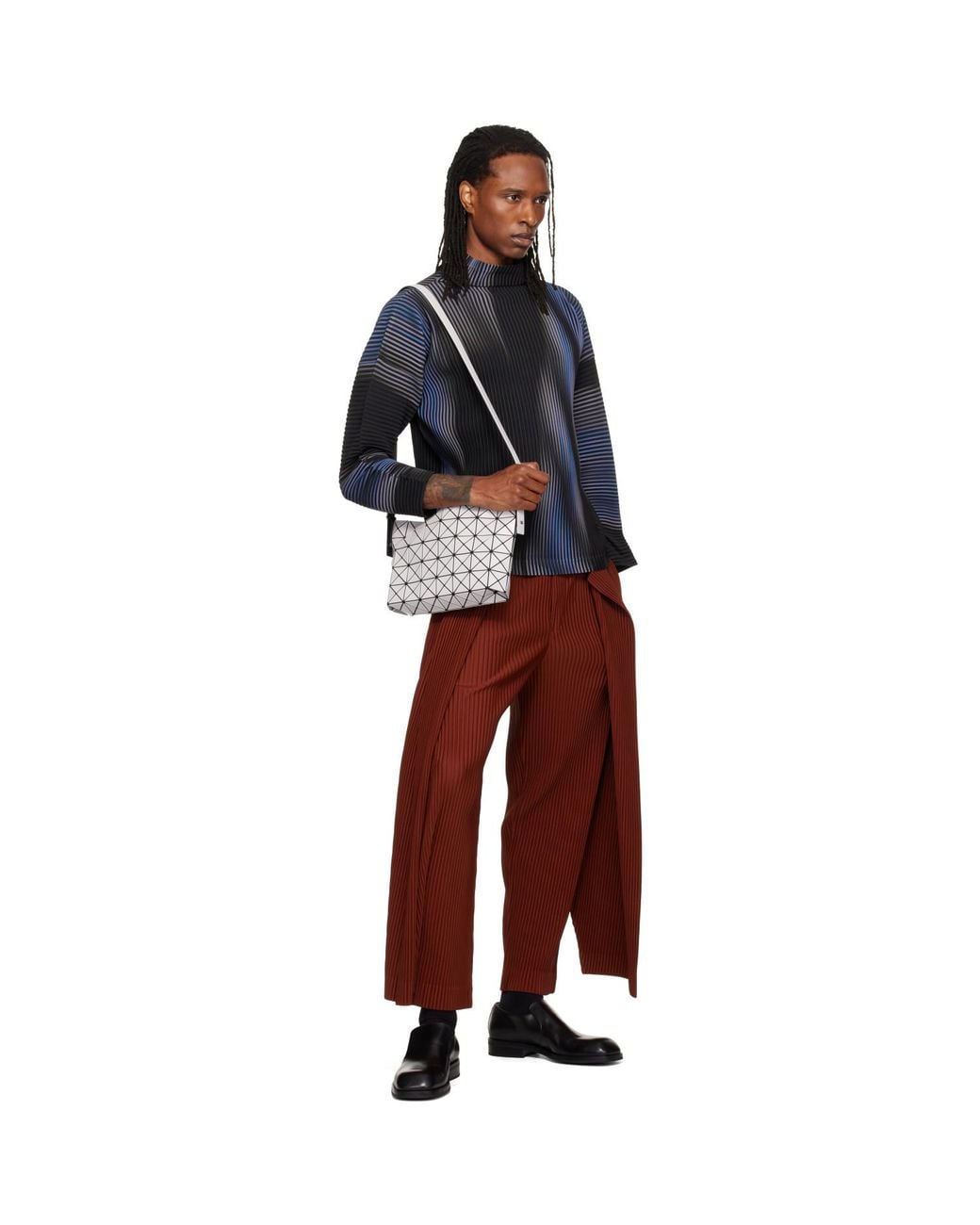 Issey Miyake Metallic Musette Bag for men