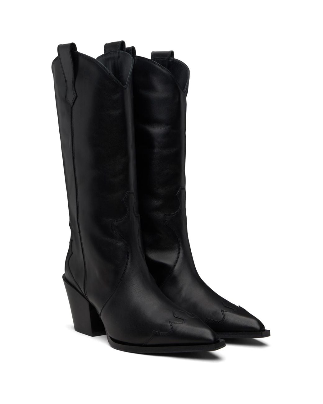 Aeyde Black Ariel Cowboy Boots