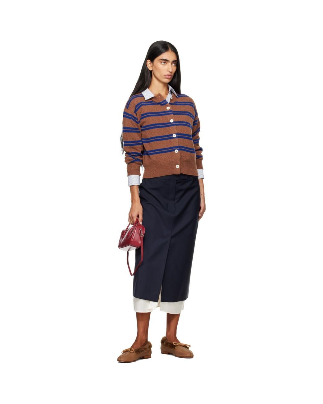 Hereu Brown Tan Tilla Shearling Loafers