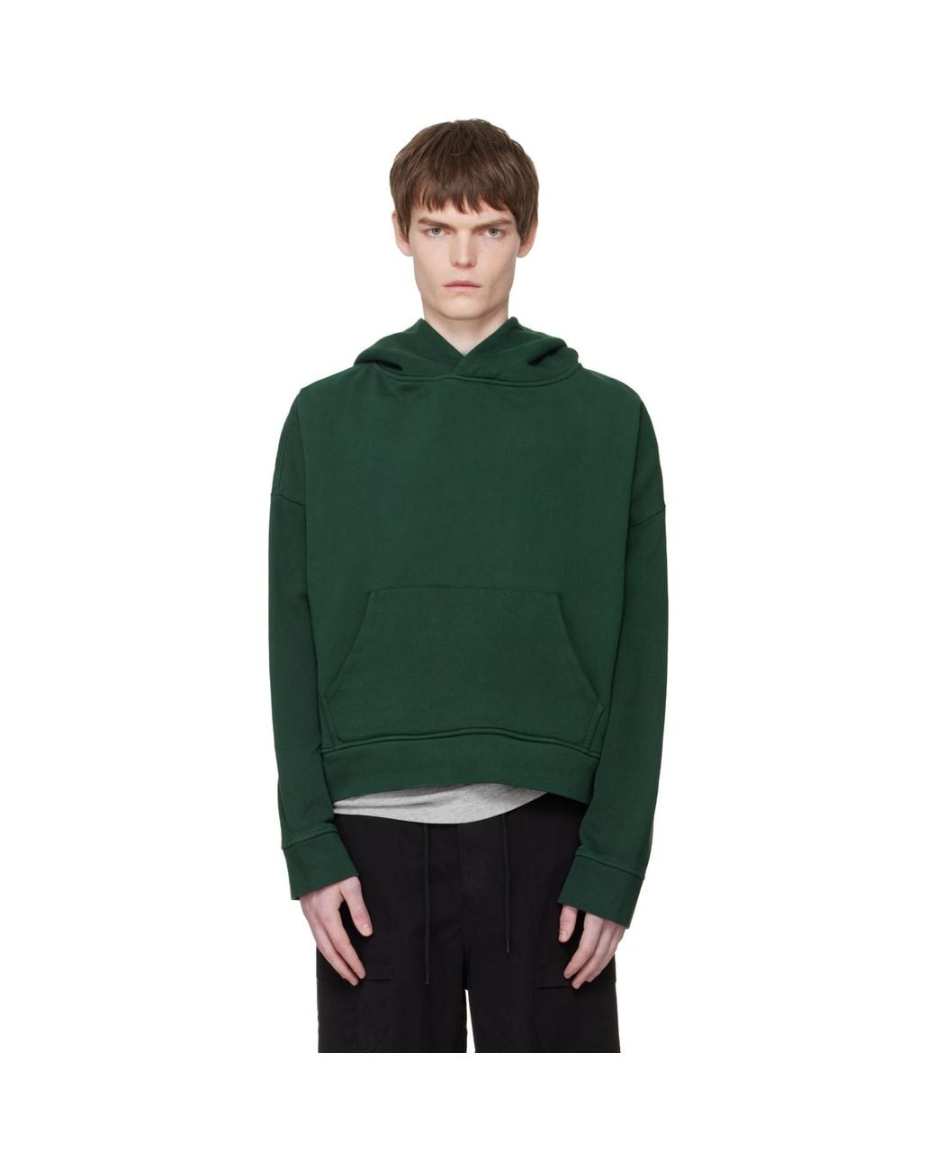 Entire studios Green Heavy Hoodie for men