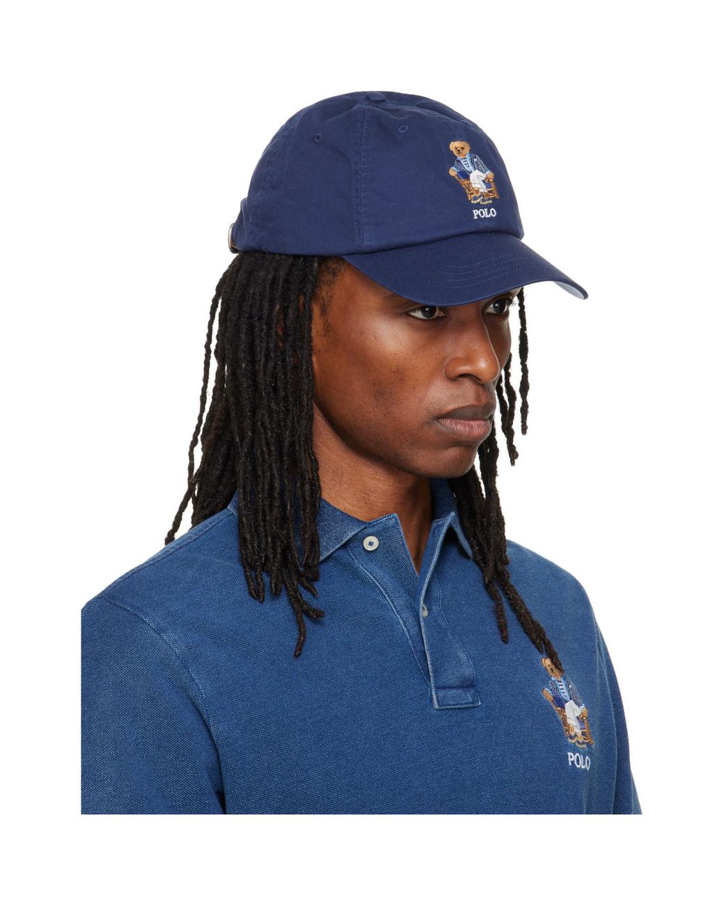 Polo Ralph Lauren Blue Polo Bear Twill Ball Cap for men