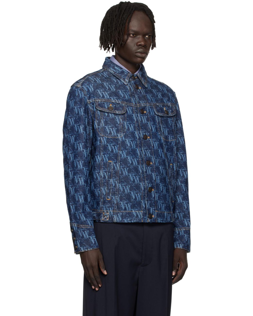Blouson Stormrider Bleu En Denim Vivienne Westwood pour homme en coloris Blue