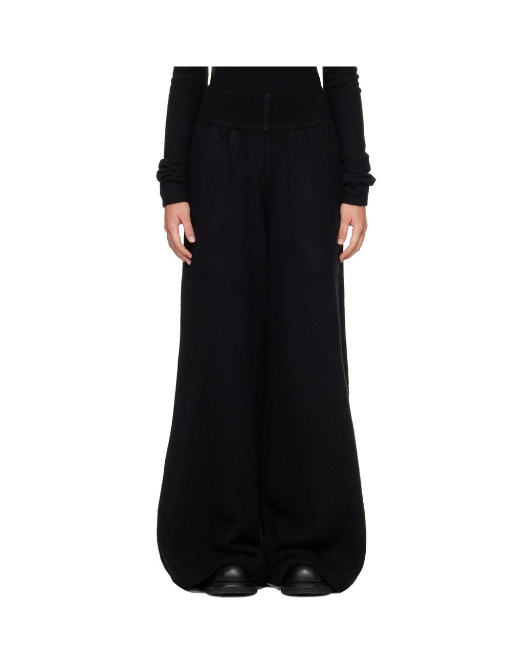 Rick Owens Black Tower Loose Lounge Pants