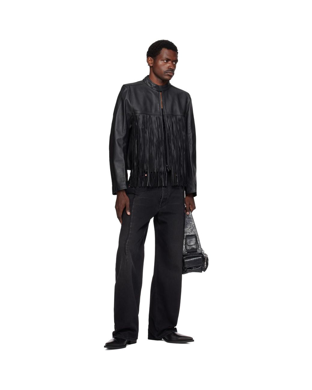 Vetements Black Pinched Cut-Up Jeans for men