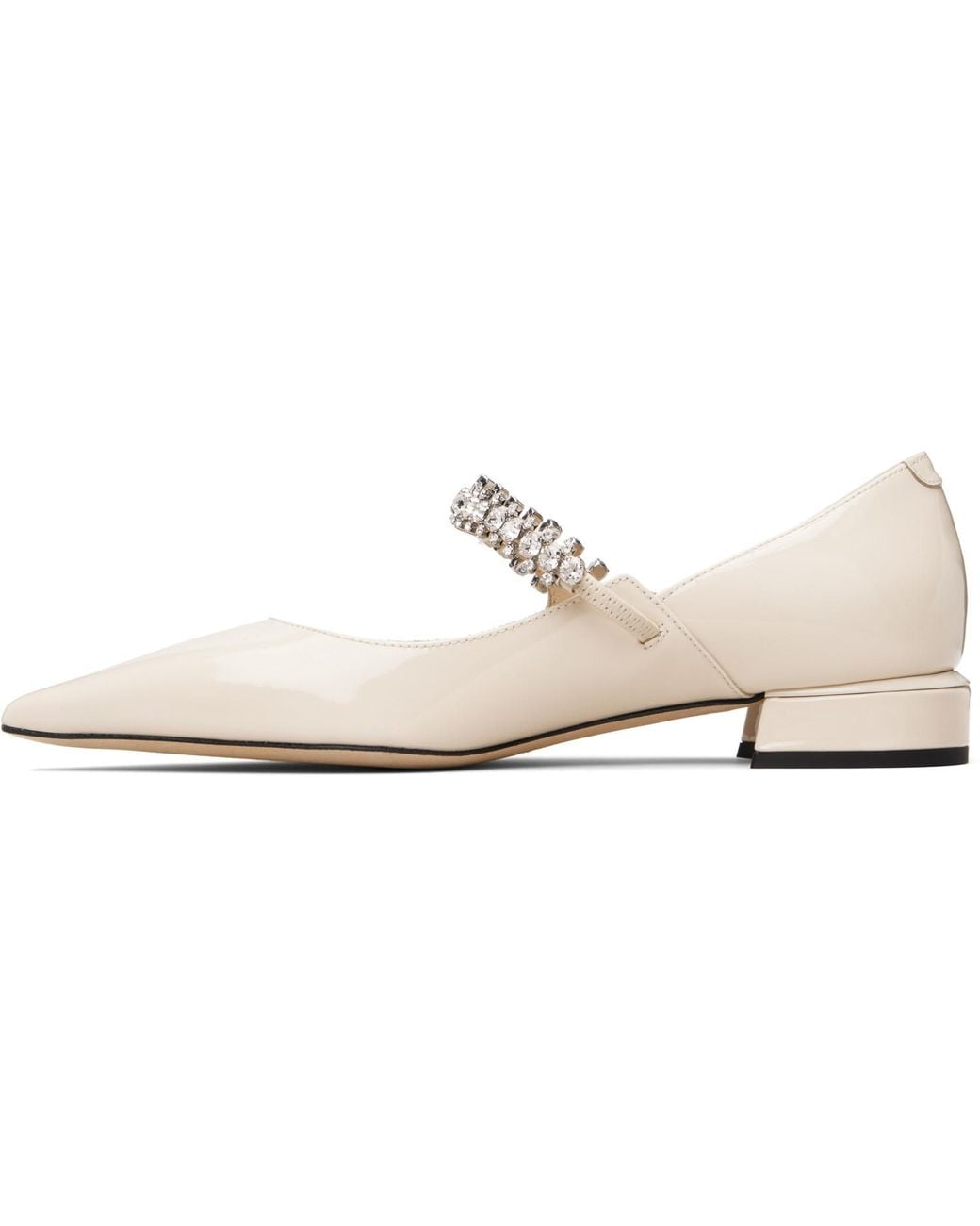 Jimmy Choo Natural Off- Bing Pump Flats