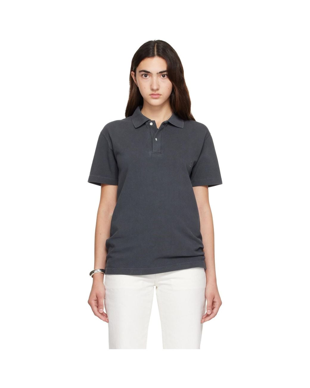 Hanover Blue Sunwashed Staple Polo