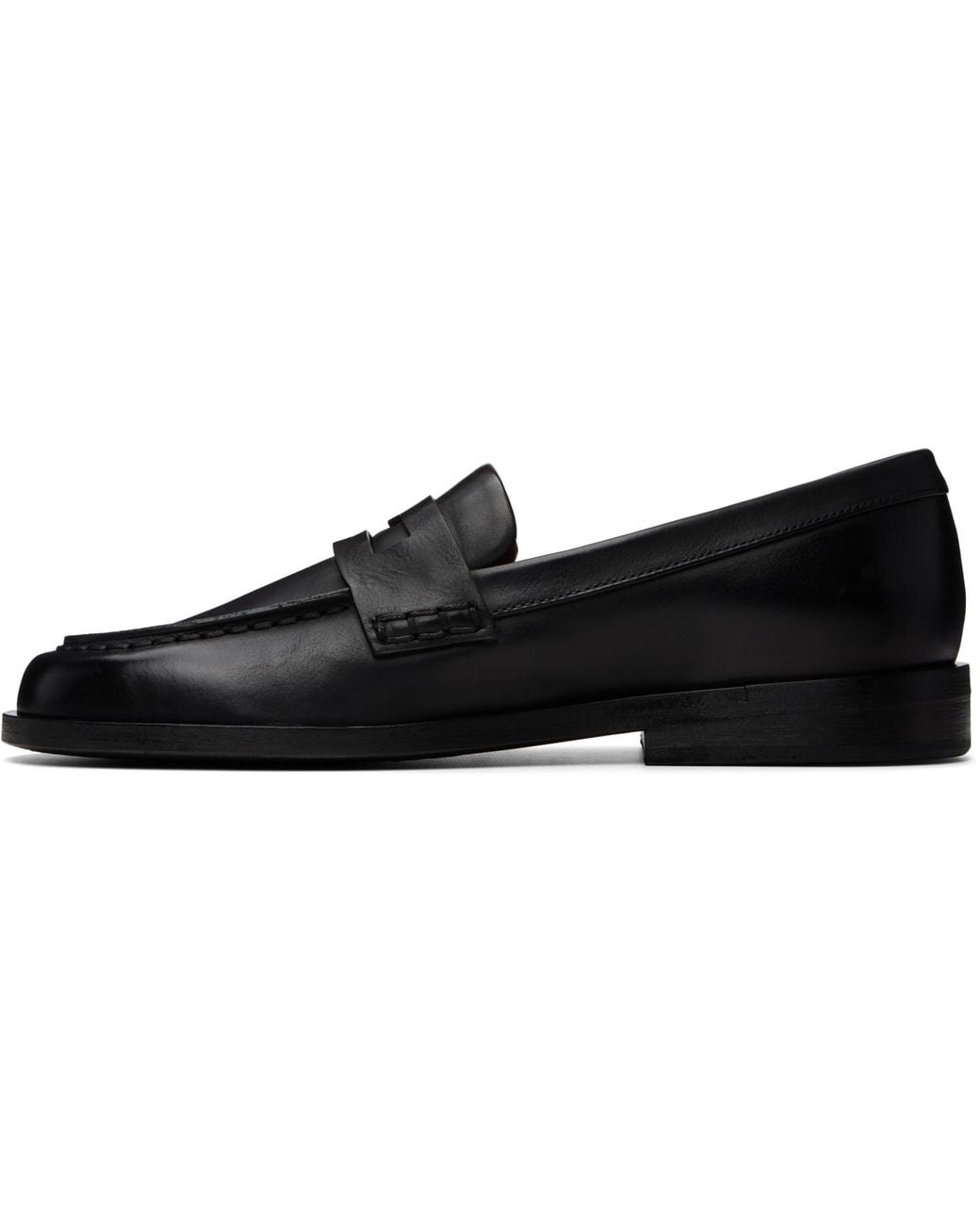 Marsèll Black Mocasso Leather Loafers for men