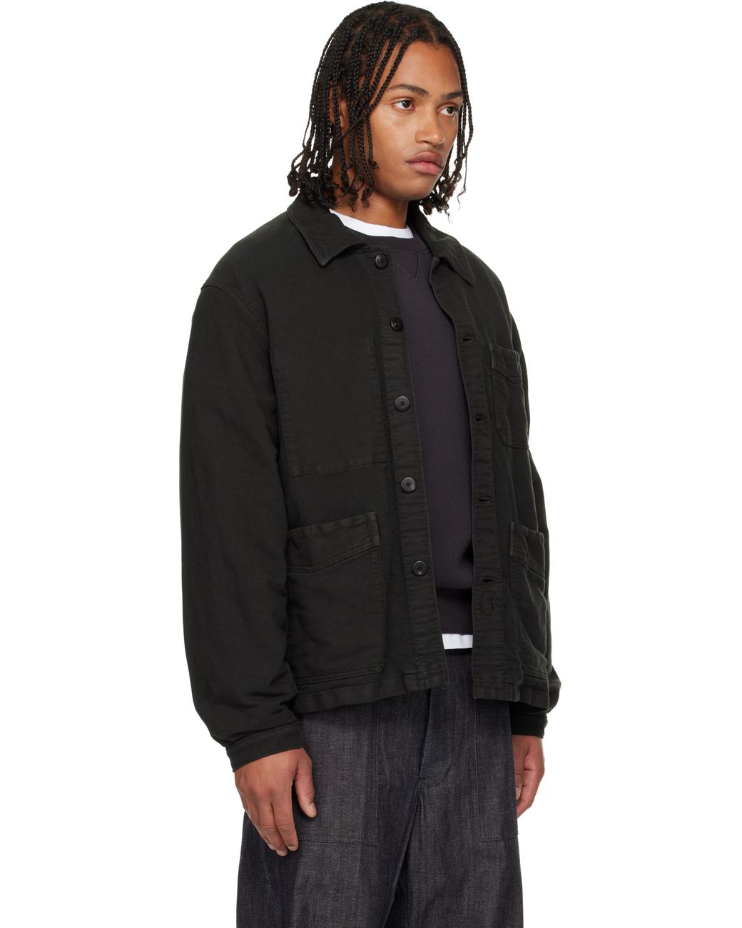 Visvim Travail Coverall Moleskin Dmgd Jacket in Black for Men | Lyst