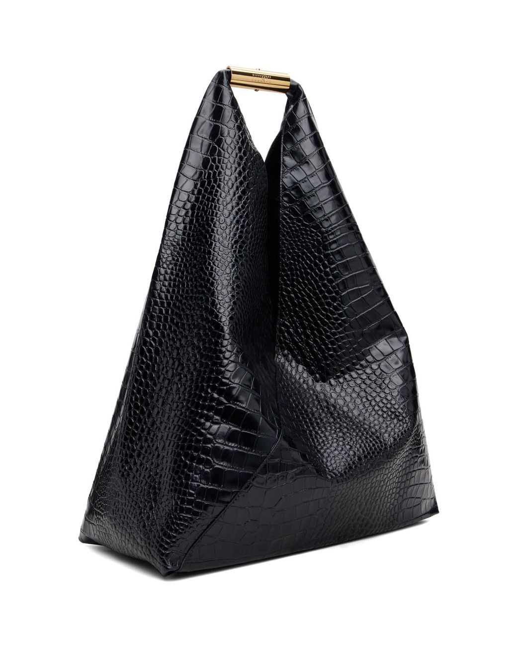 MM6 by Maison Margiela Black Oversized New Triangle Tote