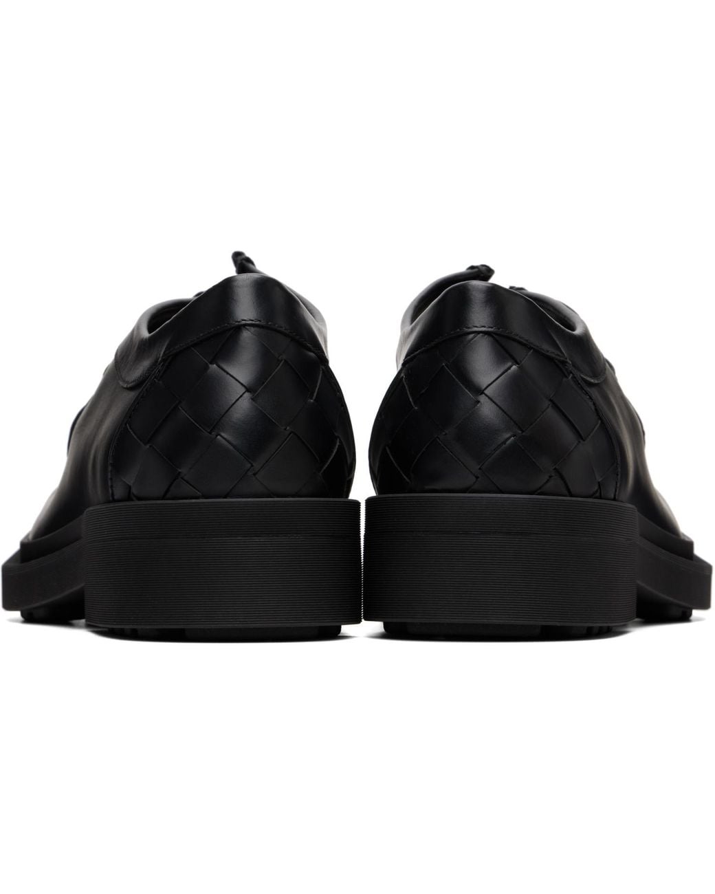 Bottega Veneta Black Ben Derbys for men