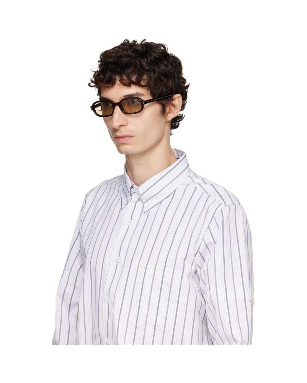 Prada Brown Pr D06S Sunglasses for men