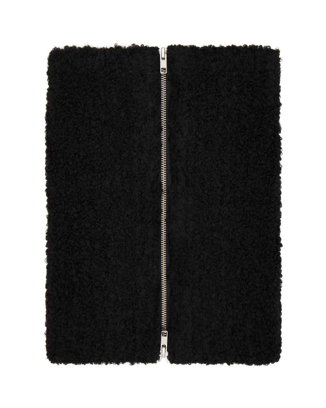 MM6 by Maison Margiela Black Zip Up Collar