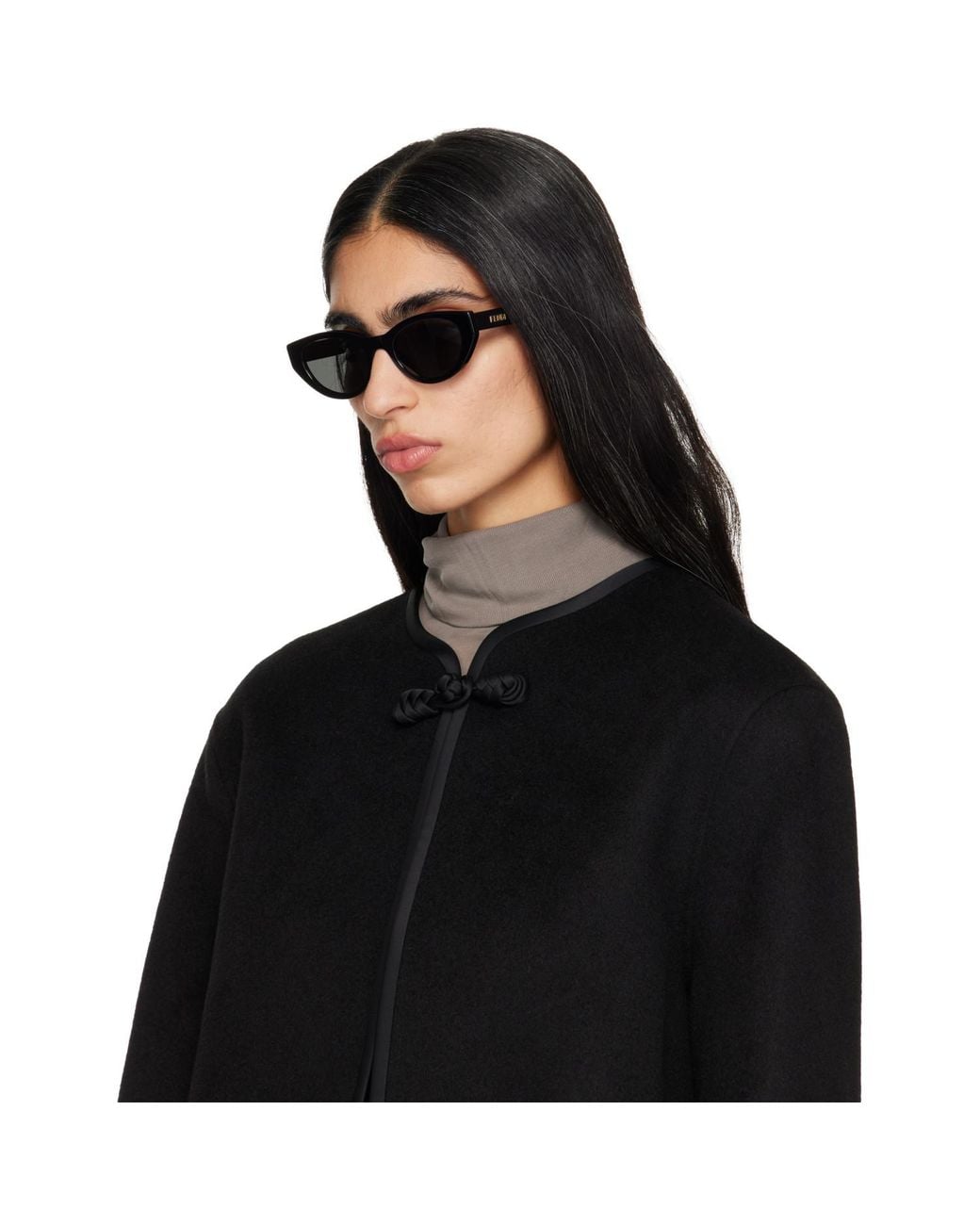 Fendi Gray Lettering Sunglasses