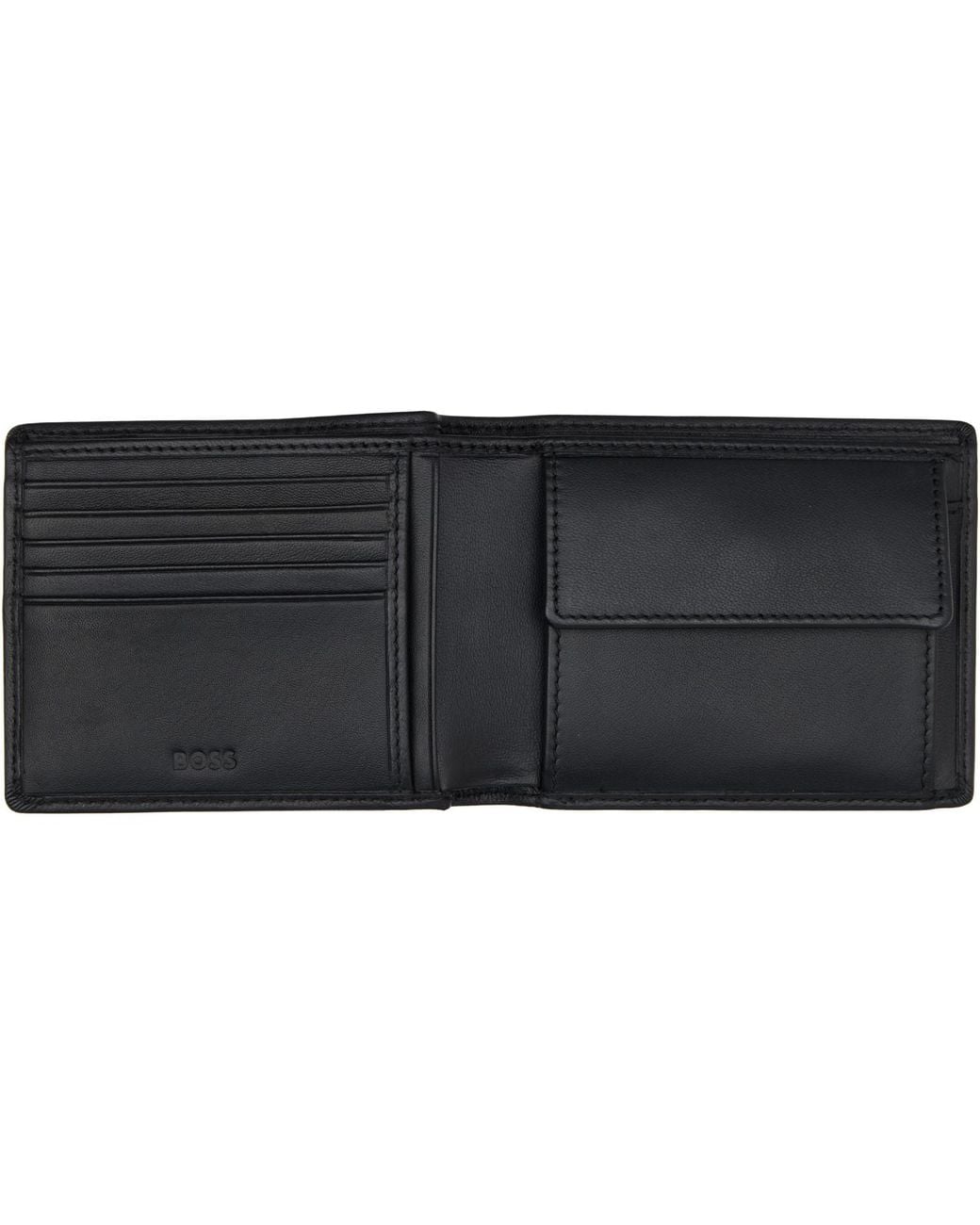 Boss Black Emed Logo Coin Wallet for men