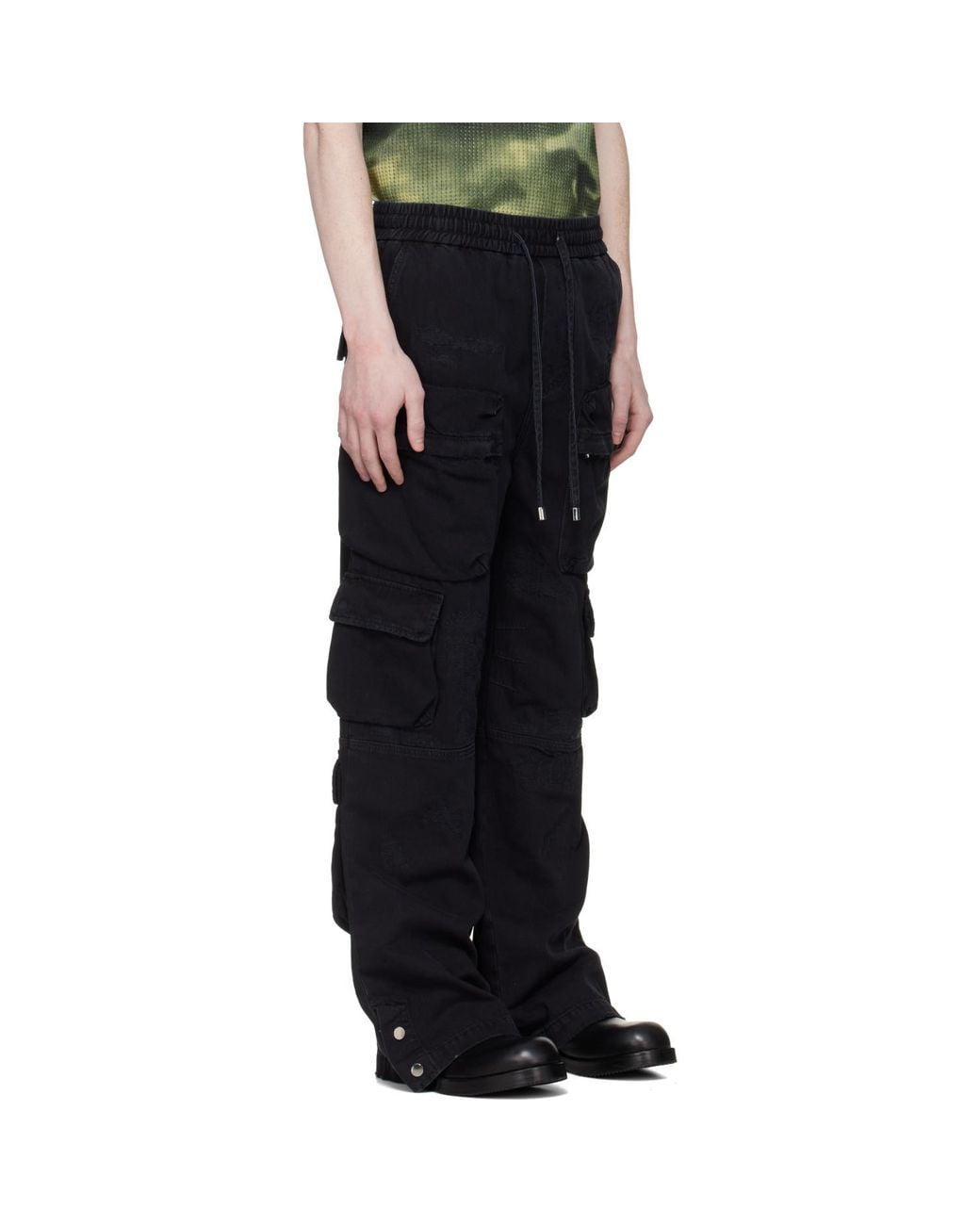Amiri Black Cargo Jeans for men