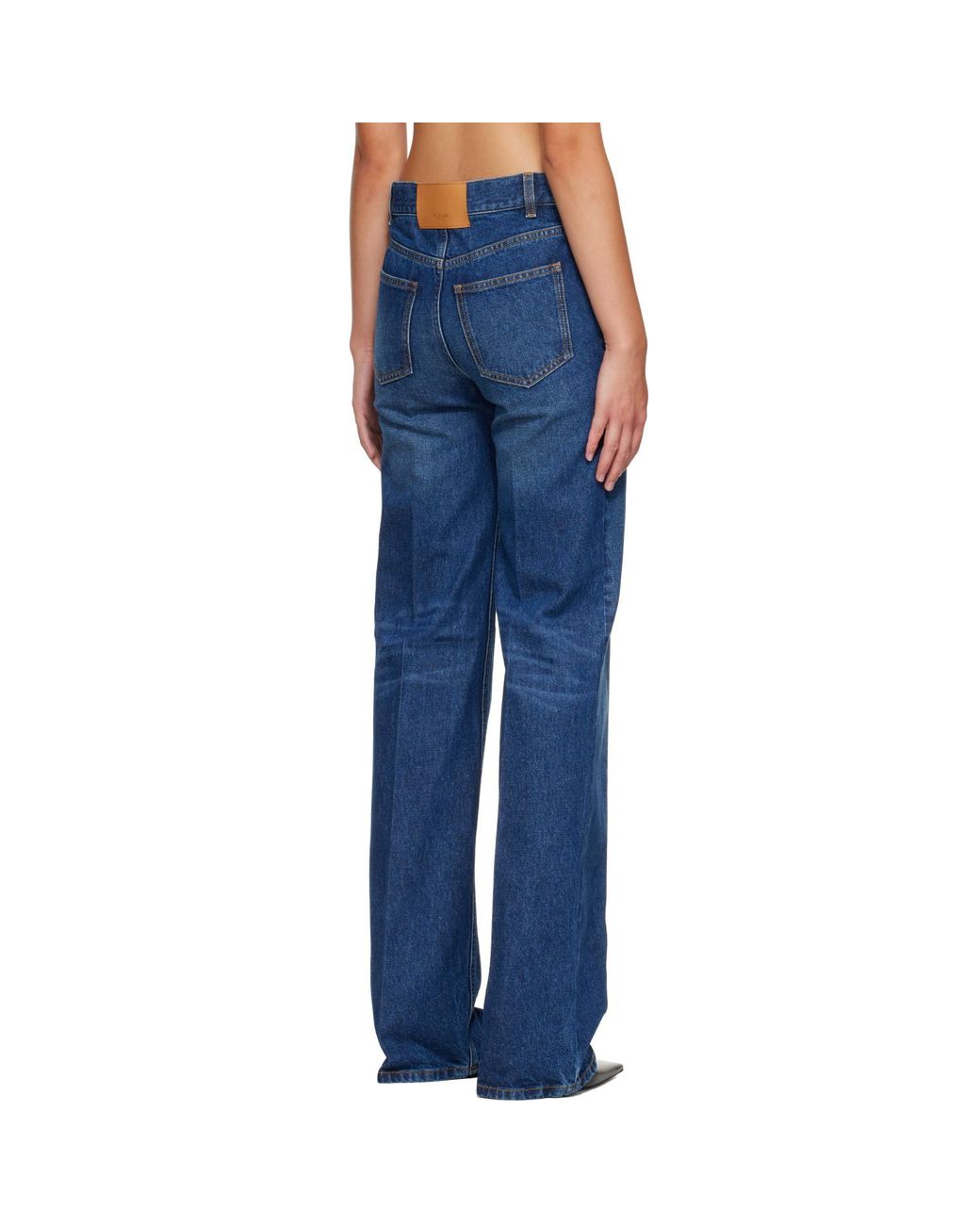 Mugler Blue Washed Five Pocket Straight Jeans