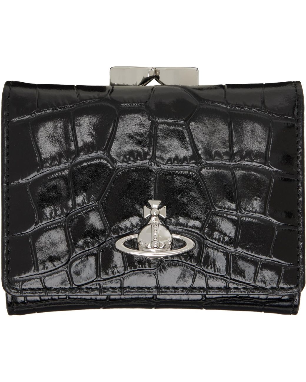 Vivienne Westwood Black Small Frame Wallet for men