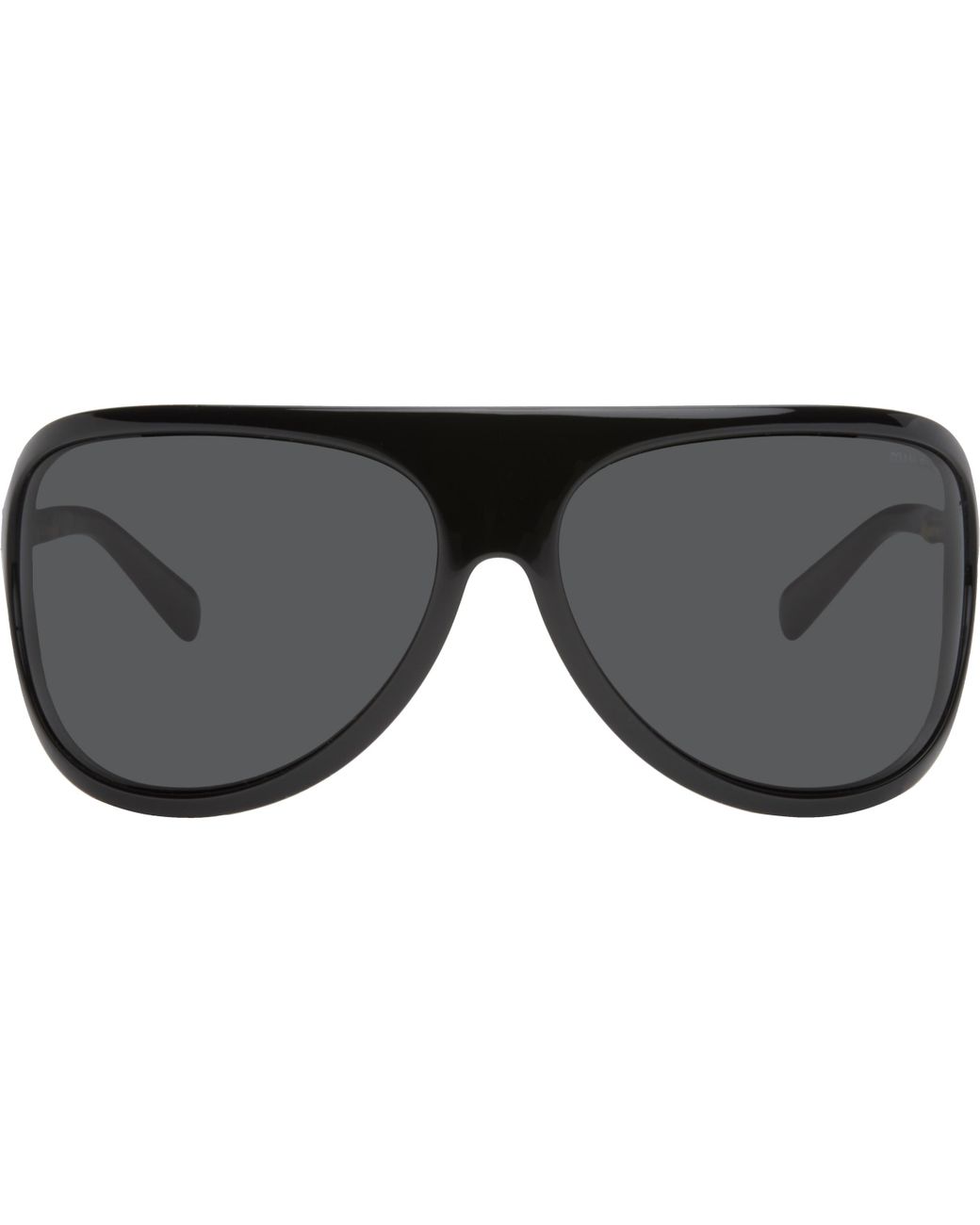Miu Miu Miu Enigme Sunglasses in Black | Lyst