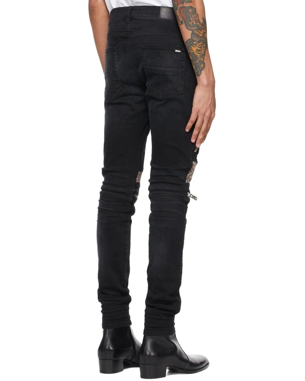 Amiri Denim Mx2 Bandana Jeans in Black 