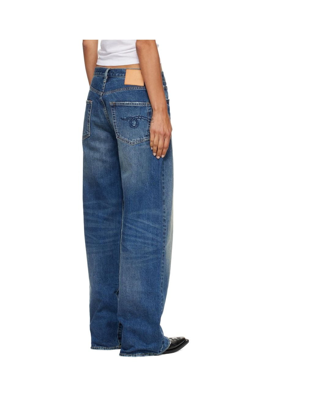 R13 Blue D'Arcy Loose Jeans