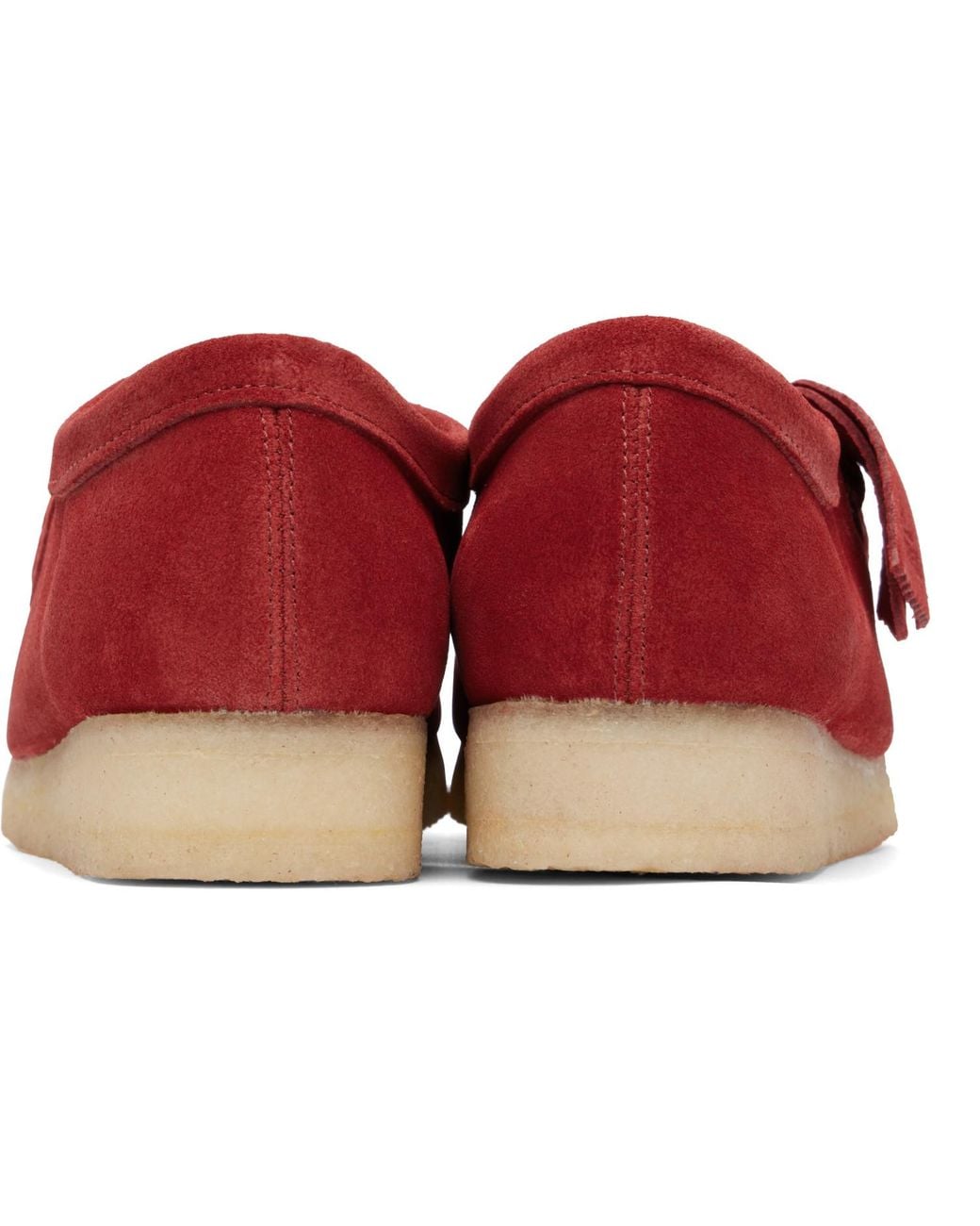 Clarks Red Wallabee Derbys for men