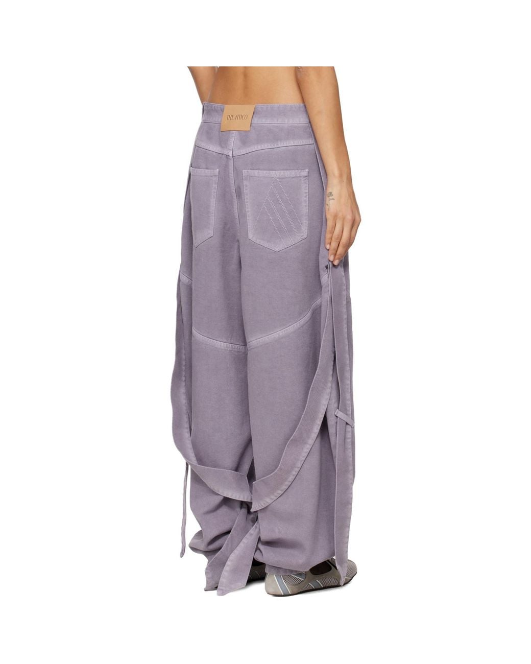 The Attico Purple Long Jeans