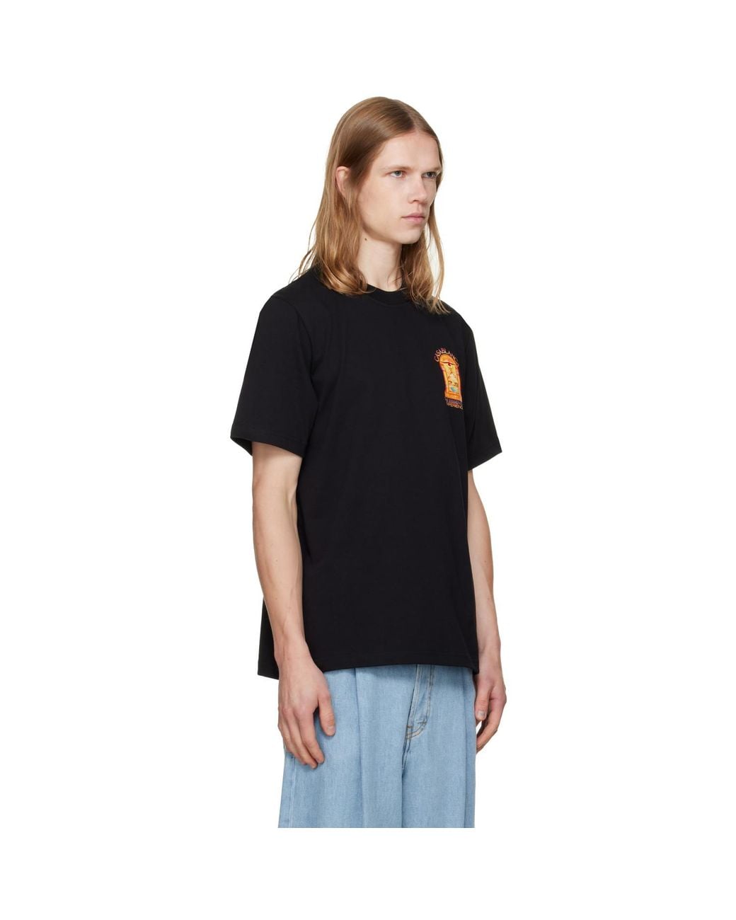 Casablanca Black Hermons Mirage Arch T-Shirt for men
