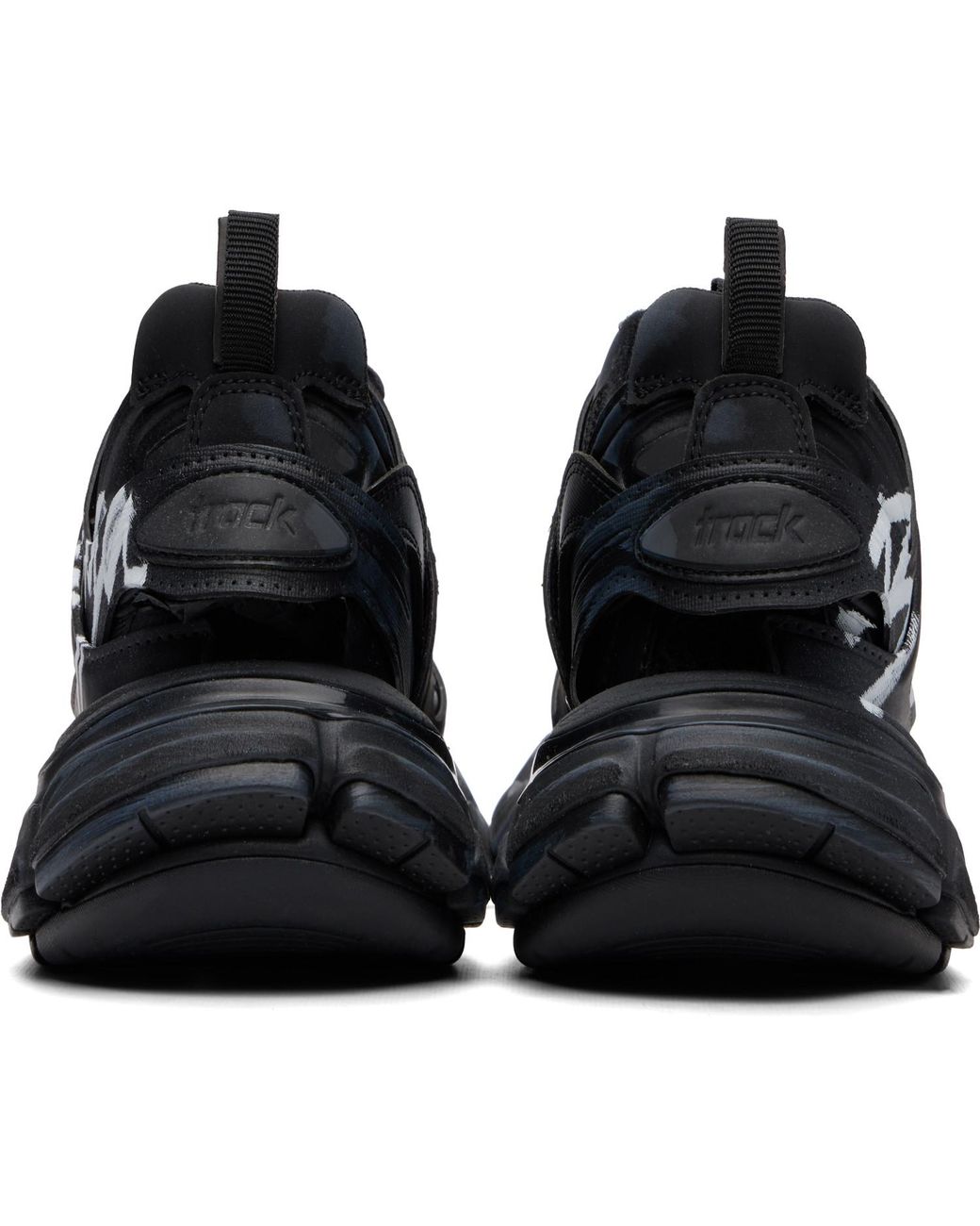 Balenciaga Black Track Signature Sneakers for men
