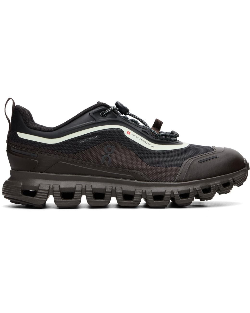 On Shoes Black Cloud 6 Geo Waterproof Sneakers