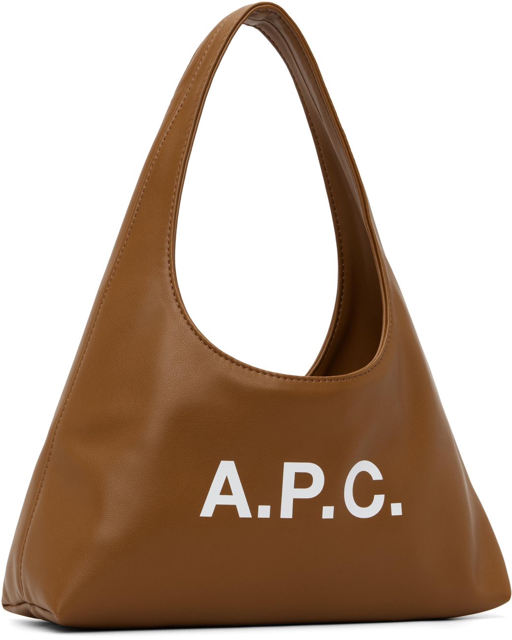 A.P.C. Brown Tan Baby Ninon Shoulder Bag
