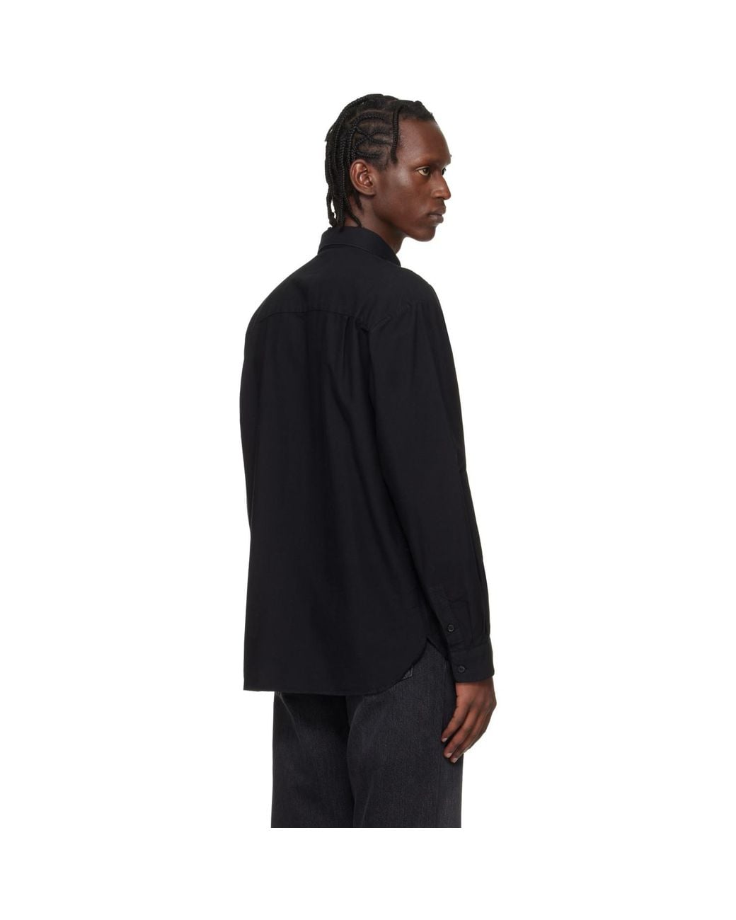 A.P.C. Black Mateo Logo Shirt for men