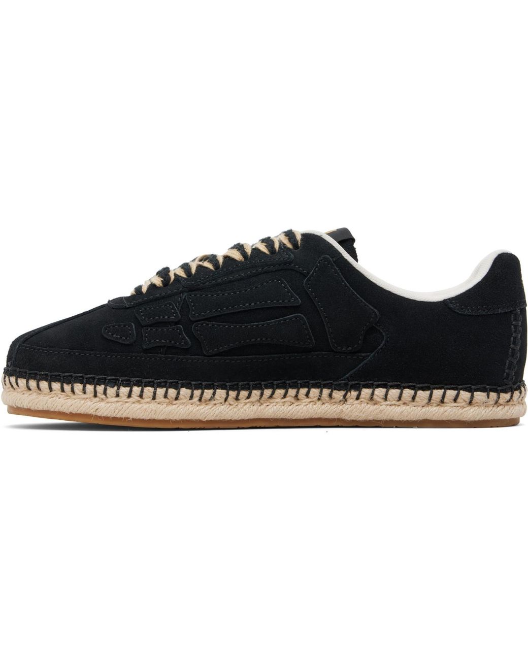 Amiri Black Pacific Bones Espadrilles for men