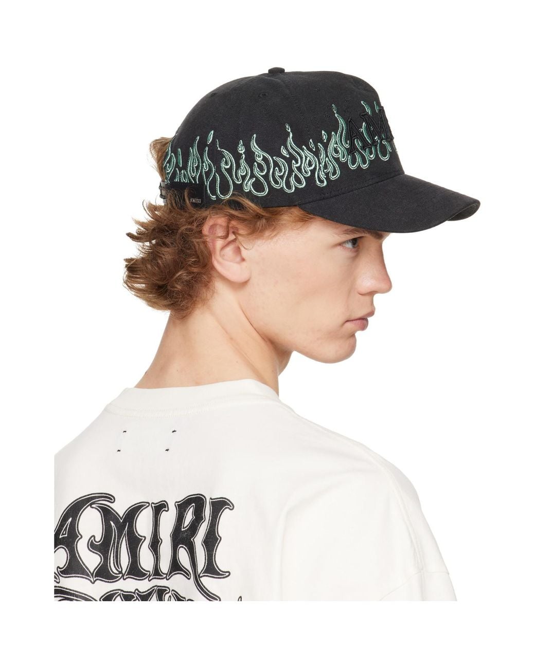 Amiri Blue Flames Baseball Cap for men