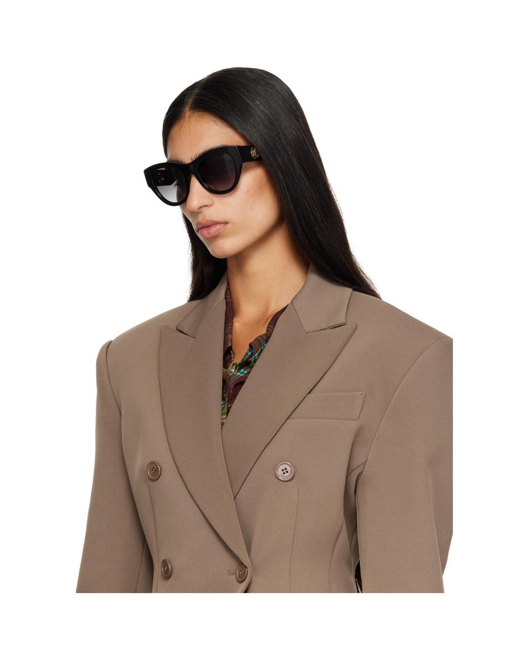 Burberry Gray Square Sunglasses