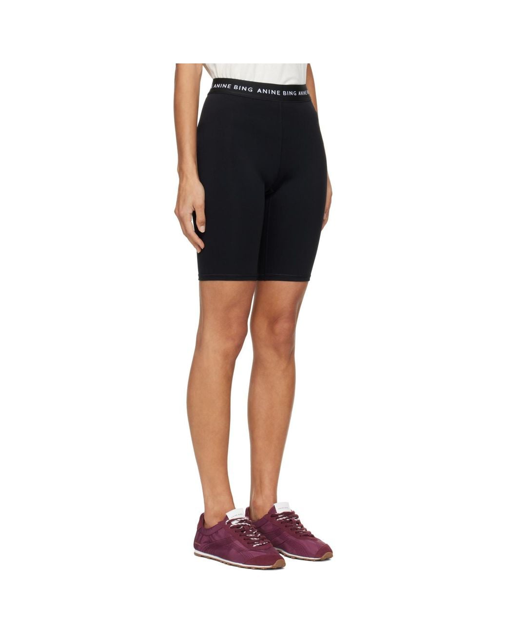 Anine Bing Blue Dan Biker Shorts