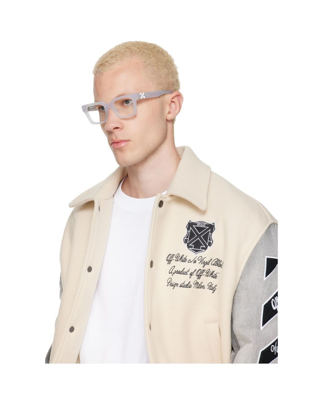 Off-White c/o Virgil Abloh White Style 21 Glasses for men