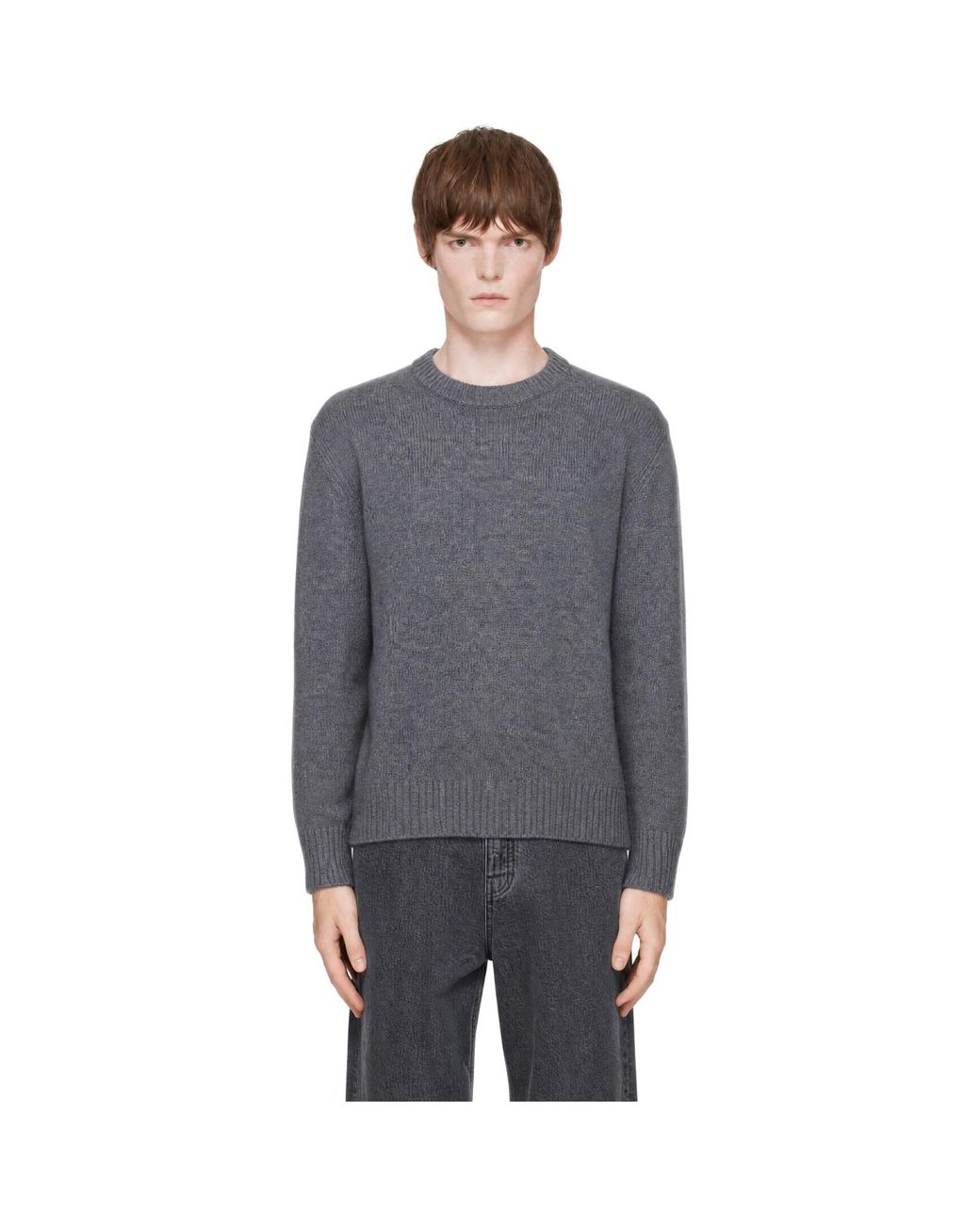 Lisa Yang Gray Kristian Sweater for men