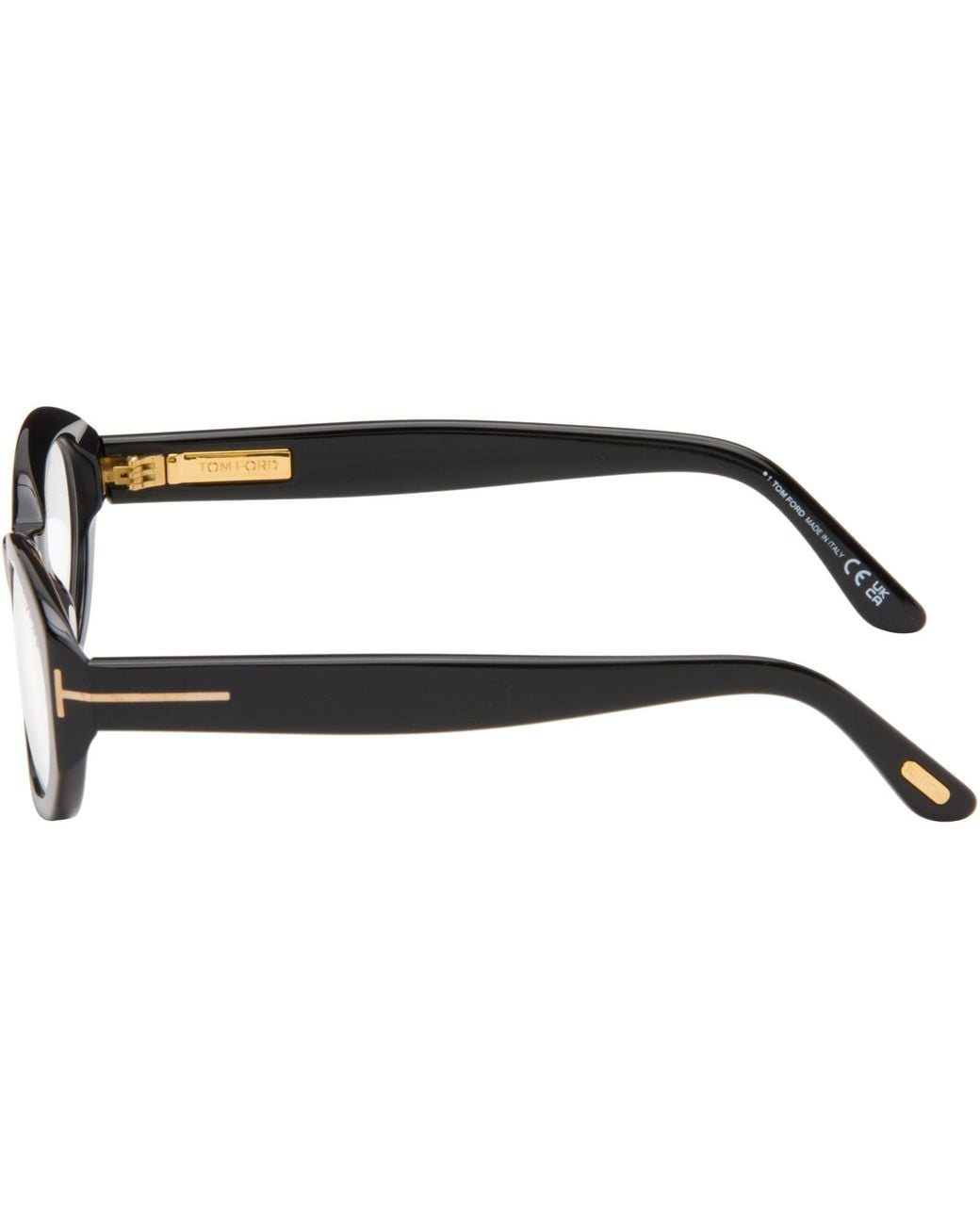 Tom Ford Brown Oval Block Glasses