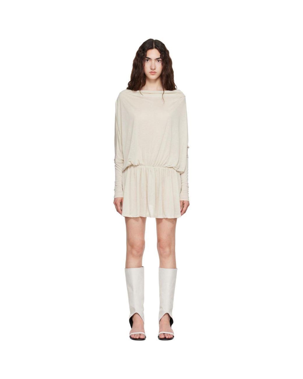 Belle Anna White Alder Minidress